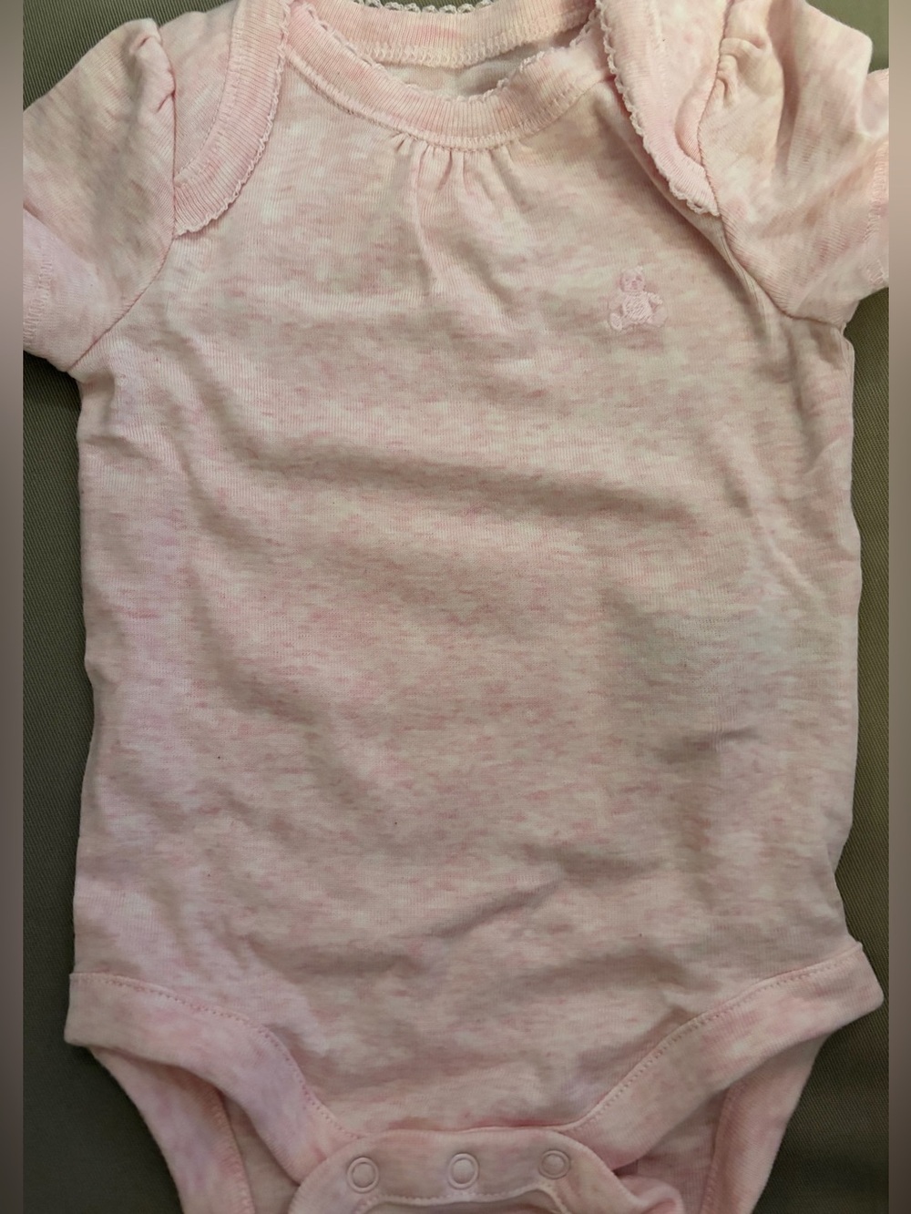 GAP-Baby First Favourite 3pk 100% cotton Short Sleeve Bodysuits-size 0-3mth/pink - Picture 5 of 5